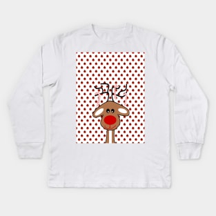 REINDEER Christmas Kids Long Sleeve T-Shirt